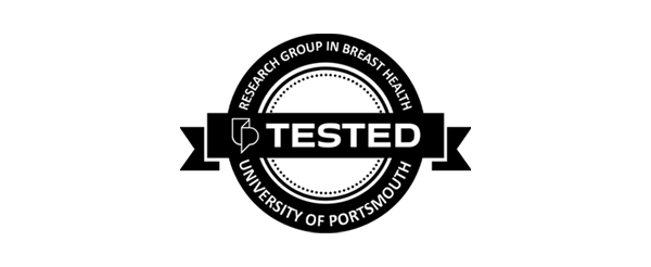 University of Portsmouth sports bra testing logo